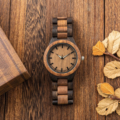 W127 Men's Wood Watch - Best Anniversary Gift for Men