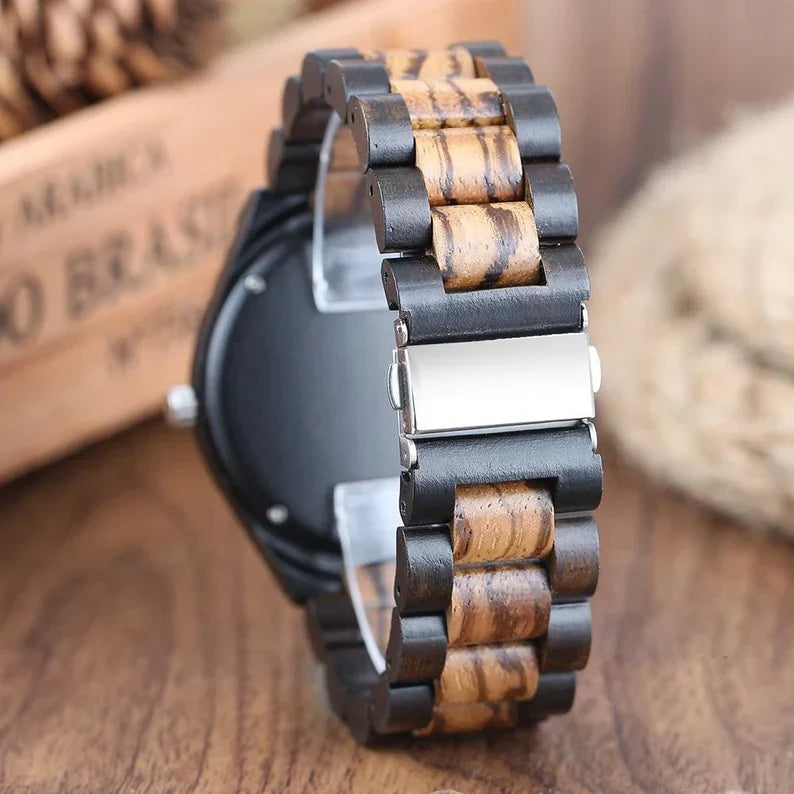 W199 Engraved Wood Watch - Anniversary Gift for Him