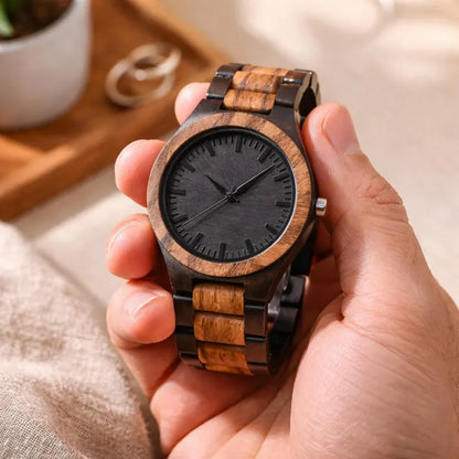 W199 Engraved Wood Watch - Anniversary Gift for Him