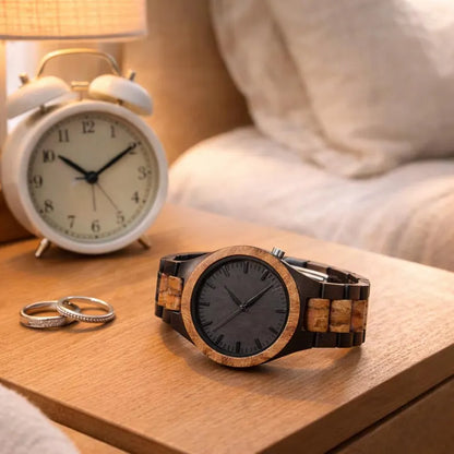 W199 Engraved Wood Watch - Anniversary Gift for Him