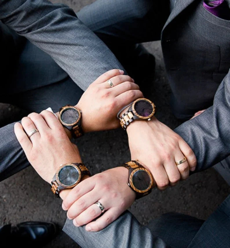 W199 Engraved Wood Watch - Anniversary Gift for Him