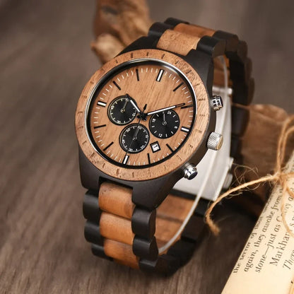 W255 Classic Fusion Chronograph Wood Men's Watch