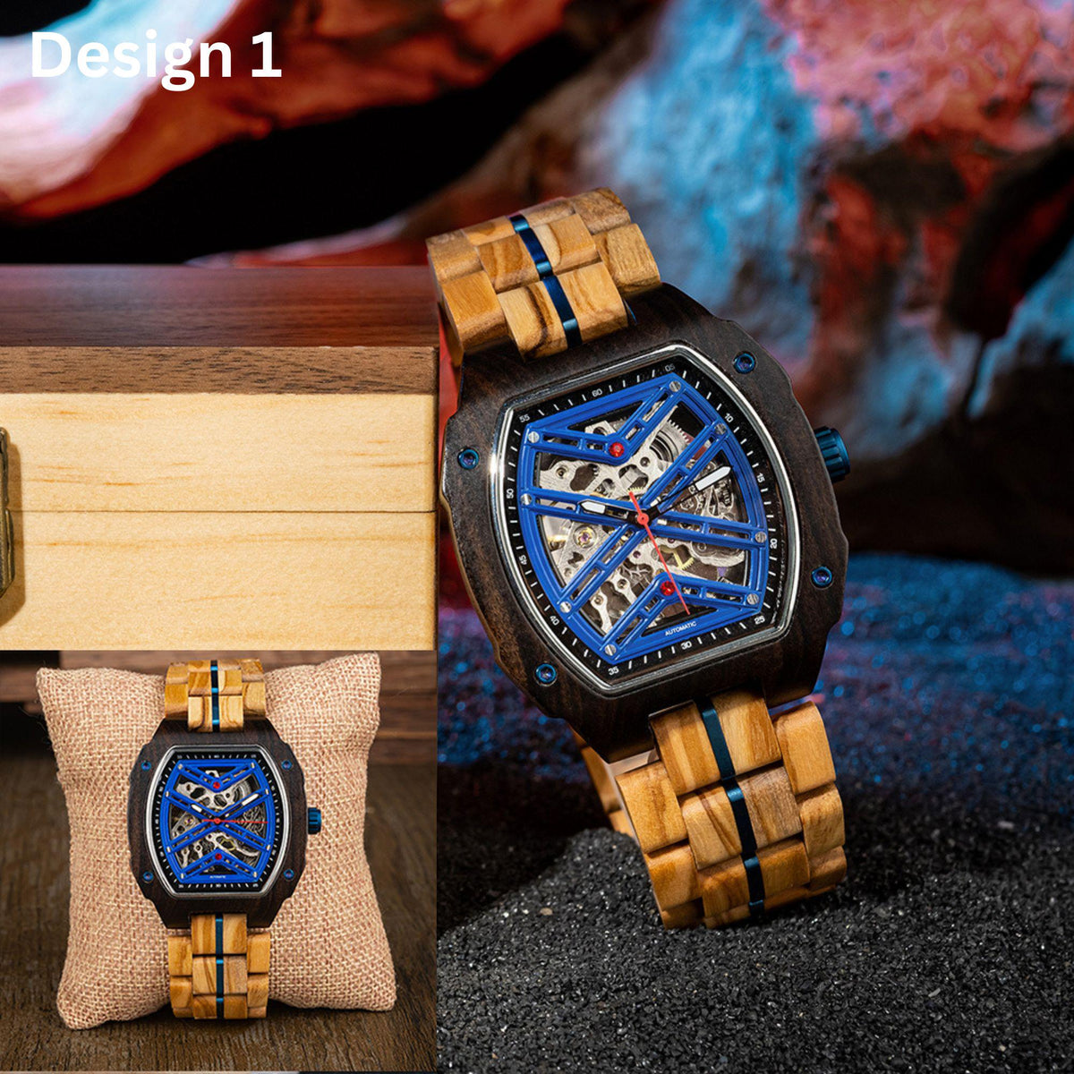 W305 Personalized Wooden Watch