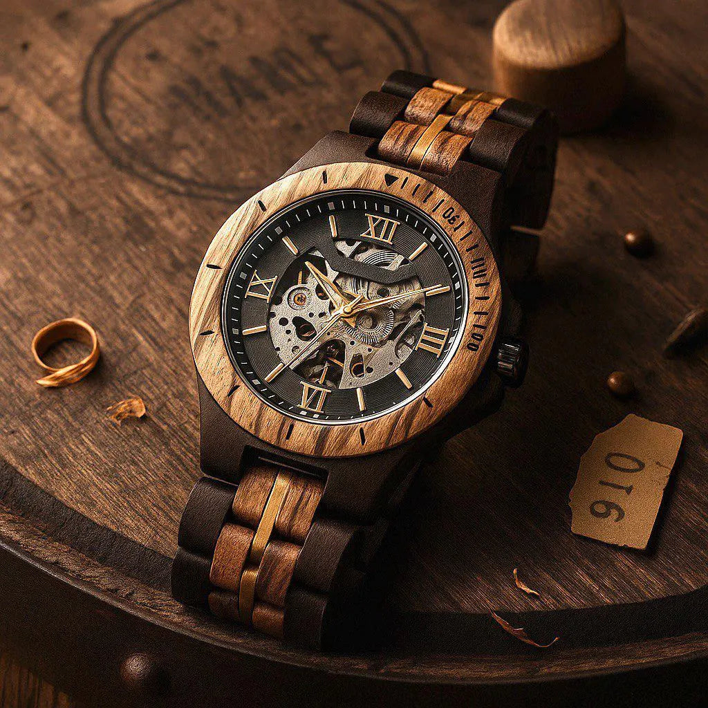 W411 Wooden Watch-Handcrafted Mechanical Watch