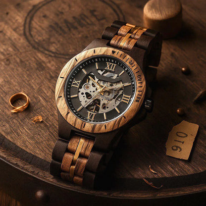 W411 Wooden Watch-Handcrafted Mechanical Watch