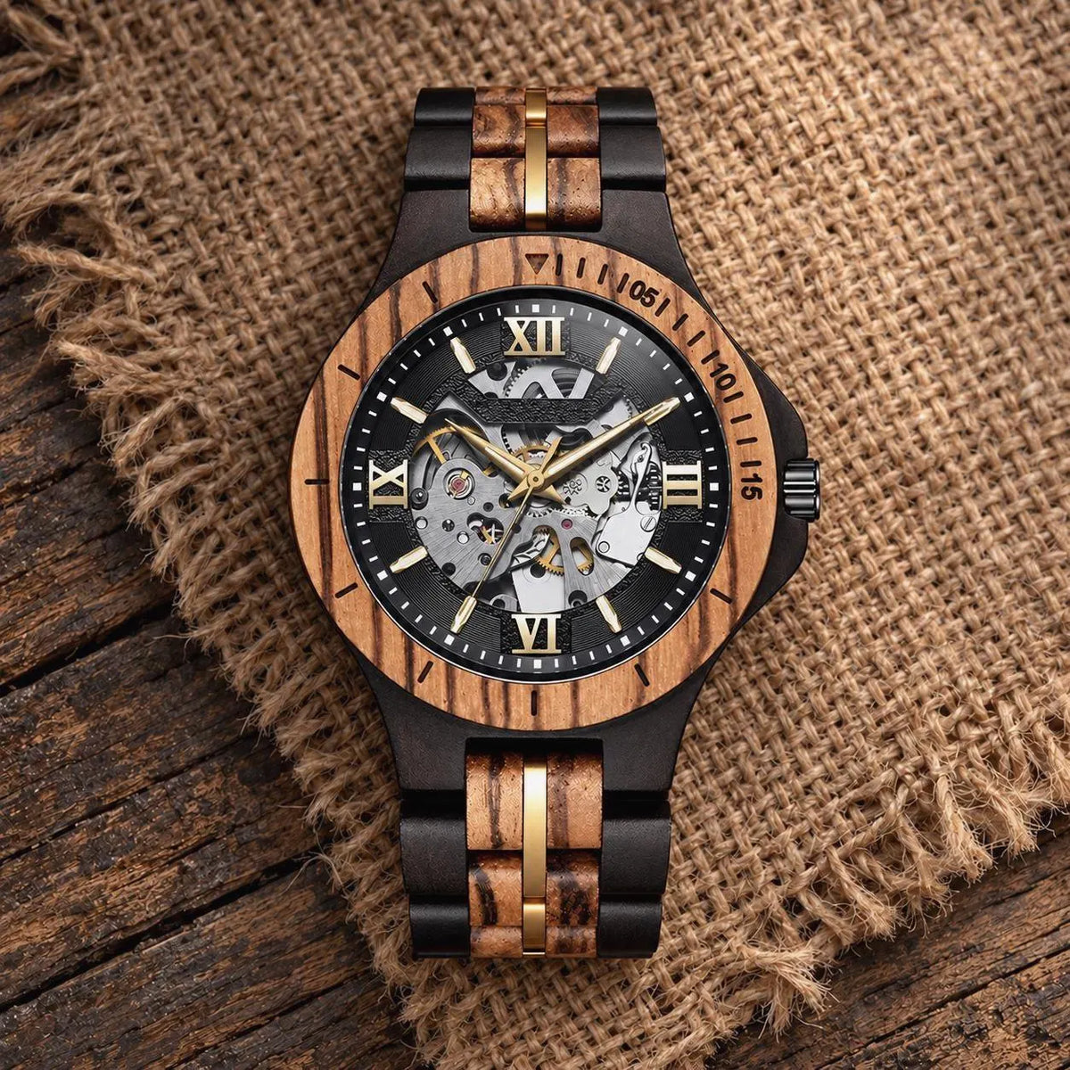 W411 Wooden Watch-Handcrafted Mechanical Watch