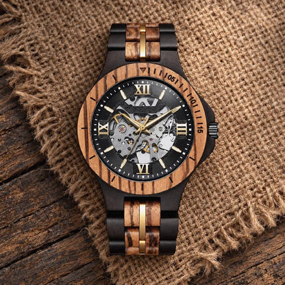 W411 Wooden Watch-Handcrafted Mechanical Watch