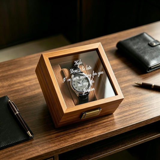 Custom Engraved Wooden Watch Box