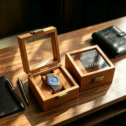 Custom Engraved Wooden Watch Box